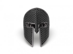 Spartan helmet Ring - Jewelry 3D - AN-513 3D प्रिंट मॉडल