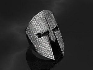 Spartan helmet Ring - Jewelry 3D - AN-513 3D प्रिंट मॉडल