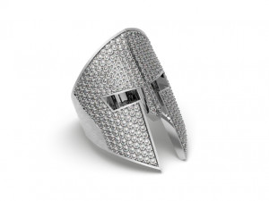 Spartan helmet Ring - Jewelry 3D - AN-513 3D प्रिंट मॉडल
