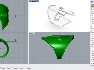 Spartan helmet Ring - Jewelry 3D - AN-516 Modelo de impresión 3D