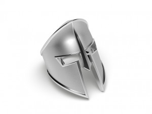 Spartan helmet Ring - Jewelry 3D - AN-516 Modelo de impresión 3D