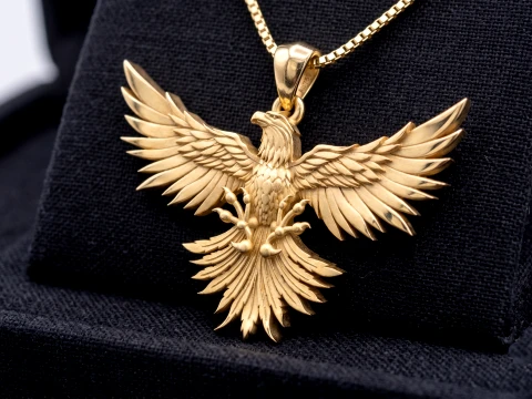 Majestic Eagle Pendant - Jewelry 3D - PG694 3D Print Model