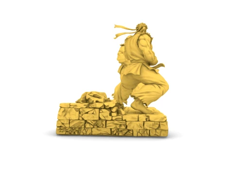 Action figure - Ryu and Ken -01 3D Print Model