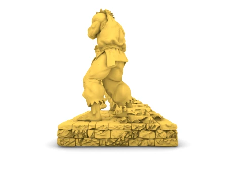 Action figure - Ryu and Ken -01 3D Print Model