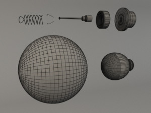 modern ceiling light 3D Модель