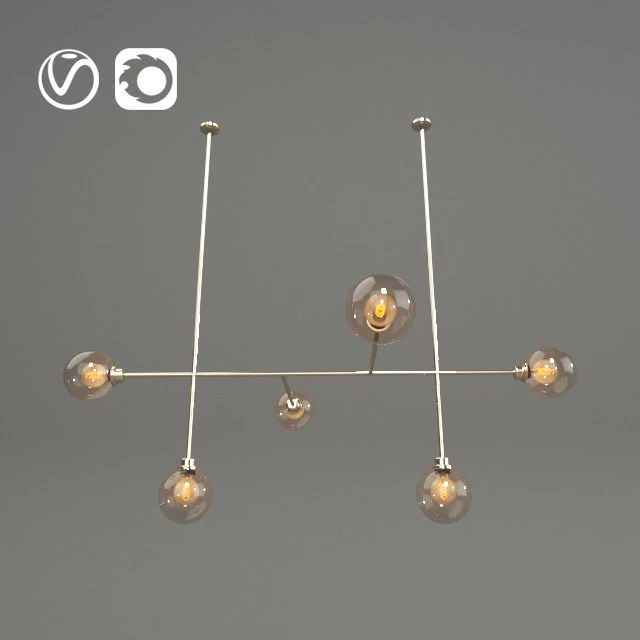 modern ceiling light 3D Model .c4d .max .obj .3ds .fbx .stl .blend 