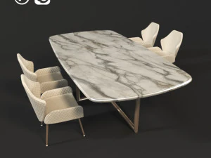 conjunto de jantar Modelo 3D