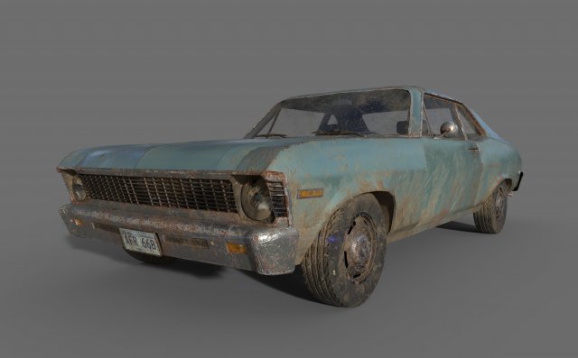 chevrolet nova 1969 Modelo 3D .c4d .max .obj .3ds .fbx .stl .blend 