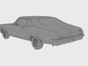 chevrolet nova 1969 Modelo 3D