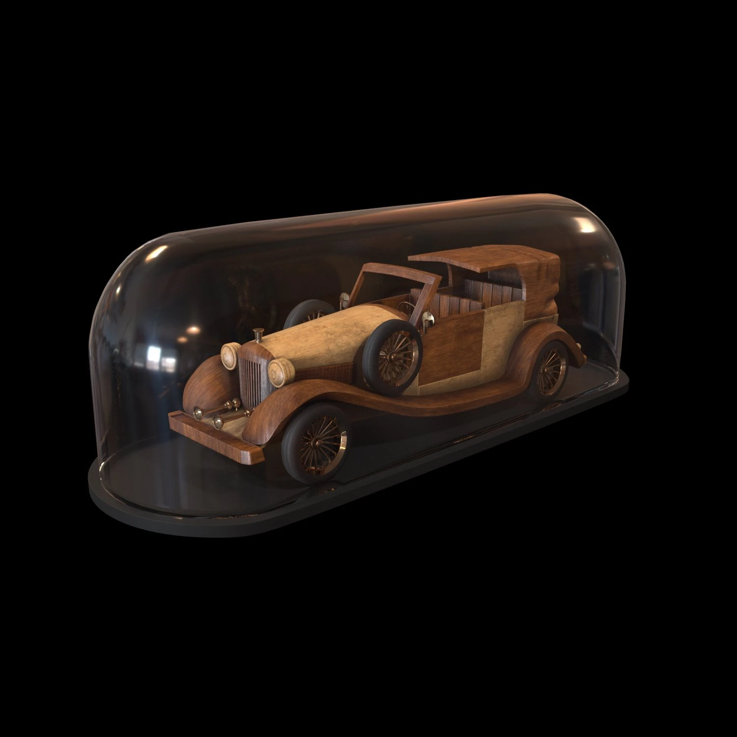 luxury cadillac car toy 3D Model .c4d .max .obj .3ds .fbx .stl .blend 