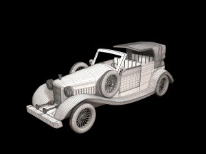 luxury cadillac car toy 3D Model
