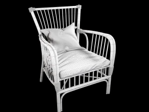 old wooden chair 3D Model