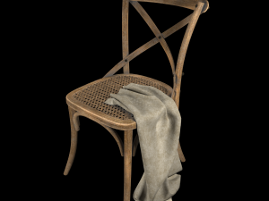 french bistro chair 3D Model