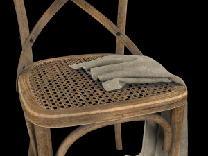 french bistro chair 3D Model