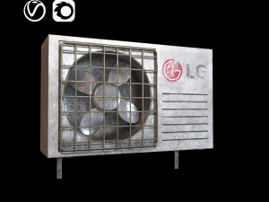 split conditioner system lg 3D Model