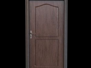 wooden door 3D मॉडल