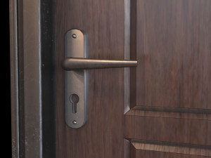 wooden door 3D मॉडल
