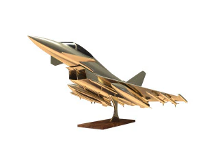 eurofighter typhoon jet aircraft decoration 3D Model