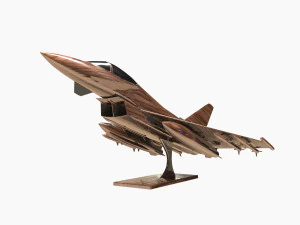 eurofighter typhoon jet aircraft decoration 3D Model