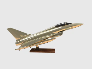 eurofighter typhoon jet aircraft decoration 3D Model