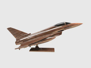 eurofighter typhoon jet aircraft decoration 3D Model