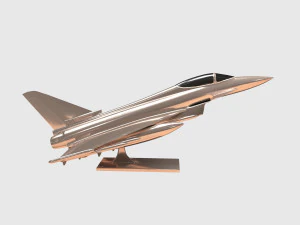 eurofighter typhoon jet aircraft decoration 3D Model
