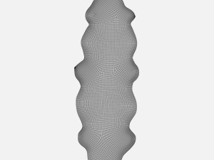 lambskin rug black and white 3D-Modell