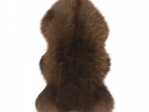pelt rug brown 4 3D Модель