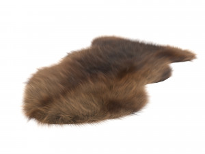 pelt rug brown 4 3D Модель