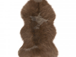 pelt rug brown 4 3D Модель