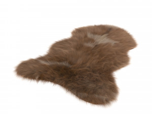 pelt rug brown 4 3D Модель