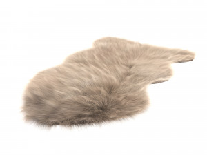 pelt rug brown 4 3D Модель
