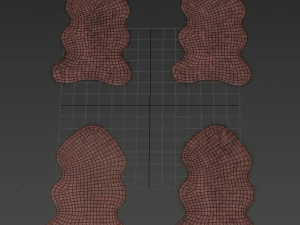 pelt rug brown 4 3D Model