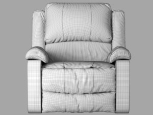 relax a lounger warren reclining chair 3D Model