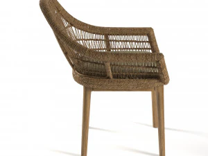 modern wicker chair 3D Model