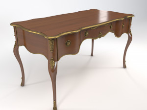 wooden classic table Modelo 3D