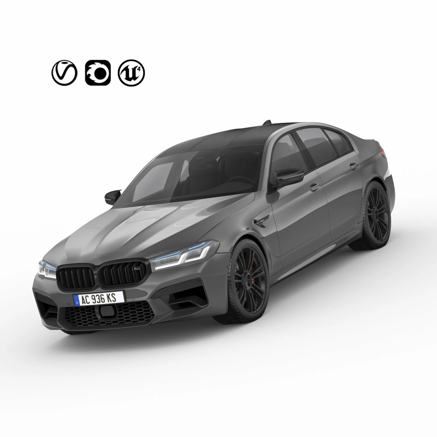 m5 f90 2021 3D Model .c4d .max .obj .3ds .fbx .stl .blend 