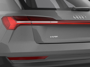 audi e-tron 2020 low poly 3D 모델