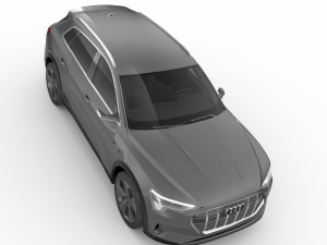 audi e-tron 2020 low poly 3D 모델