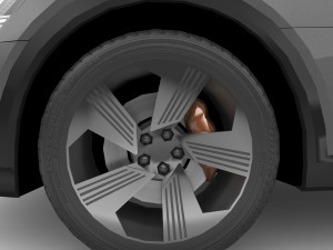 audi e-tron 2020 low poly 3D 모델