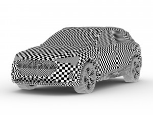 audi e-tron 2020 low poly 3D 모델