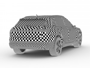 audi e-tron 2020 low poly 3D 모델