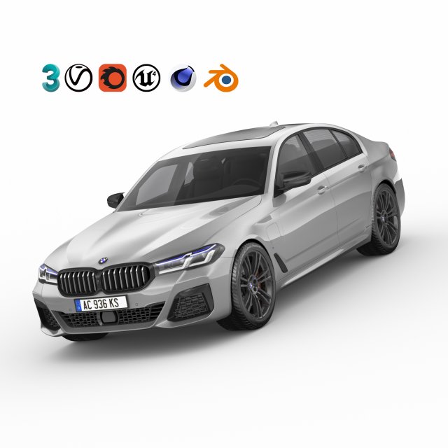 5-series g30 m 2021 3D 모델 .c4d .max .obj .3ds .fbx .stl .blend 