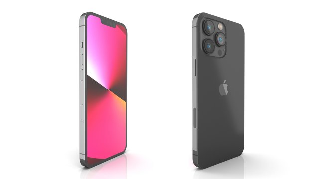 apple iphone 13 pro max Modèle 3D .c4d .max .obj .3ds .fbx .stl .blend 