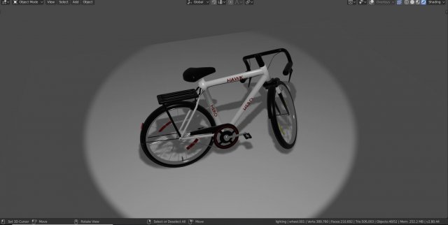 hakw hero bike cycle 3D 模型 .c4d .max .obj .3ds .fbx .stl .blend