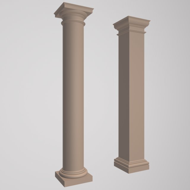 column Modelo 3D .c4d .max .obj .3ds .fbx .stl .blend 