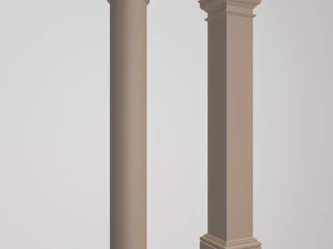 Spalte 3D Modell