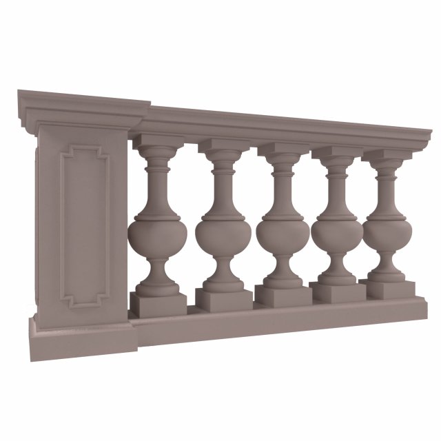 baluster 3D Model .c4d .max .obj .3ds .fbx .stl .blend 