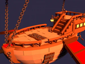 स्टिव जहाज 3D मॉडल