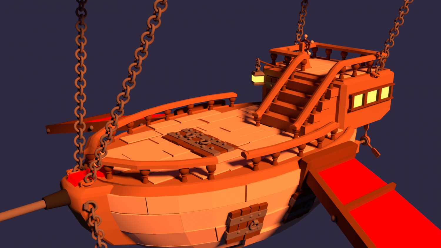 Steam ship 3d model фото 117